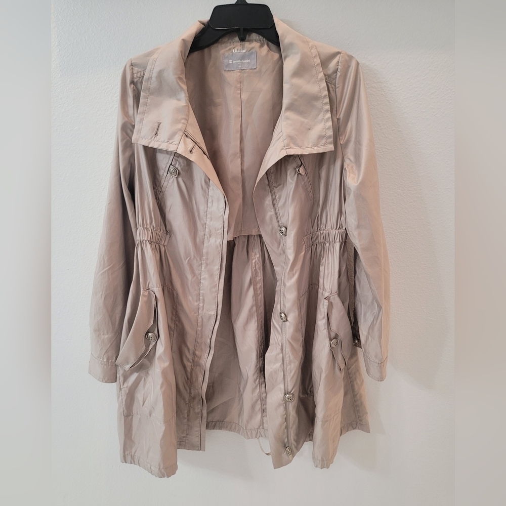 Arnaldo Bassini Italy Women's Light Tan Trench Coat Size S